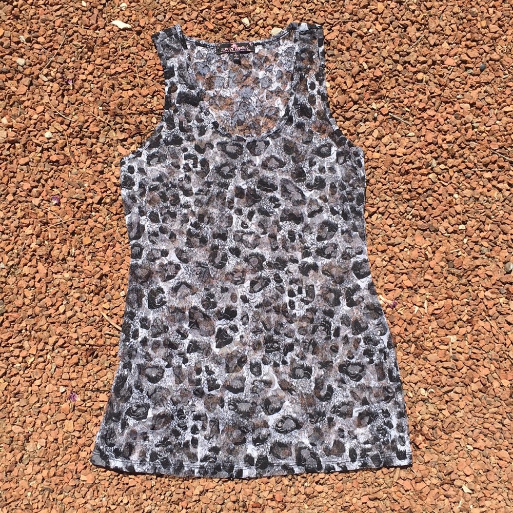 ‼️PRICE DROP‼️Almost Famous sheer stretch racer tank.